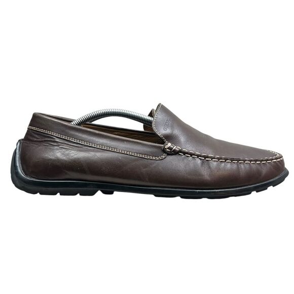 Geox | Shoes | Geox Mens Driving Loafes Brown Leather  display picture 1